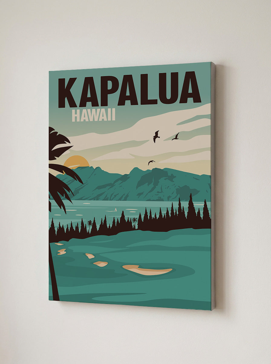 Kapalua Golf Print | Plantation Course Maui Wall Art | Minimalist