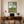 Augusta clubhouse golf print framed on home office wall