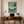 Mayakoba golf print framed on a home office wall