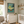 Mayakoba golf print framed on a nursery wall