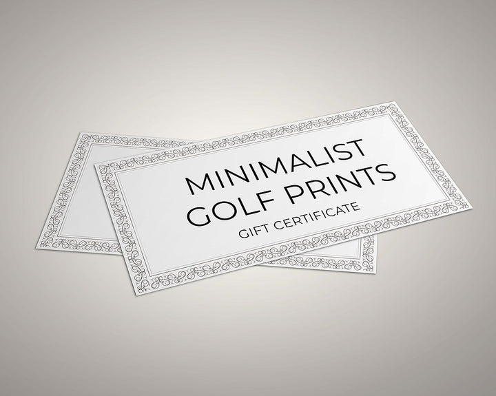 Minimalist Golf Prints Gift Card