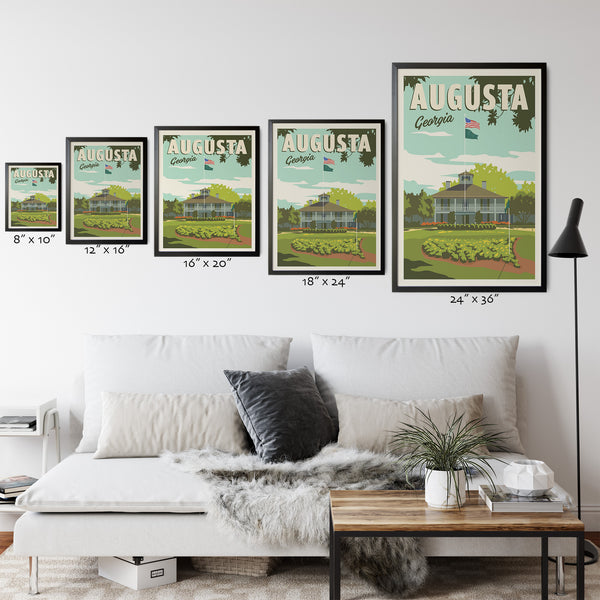 Augusta Clubhouse poster size comparison