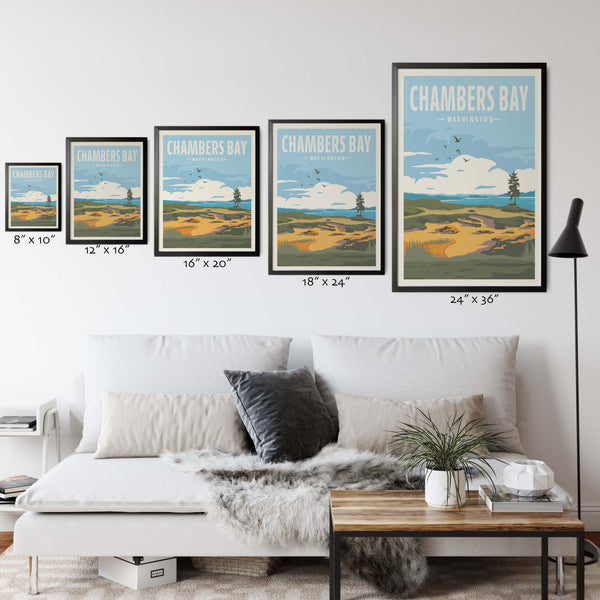 Chambers Bay Golf Art Size Options