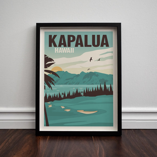 Kapalua framed on floor